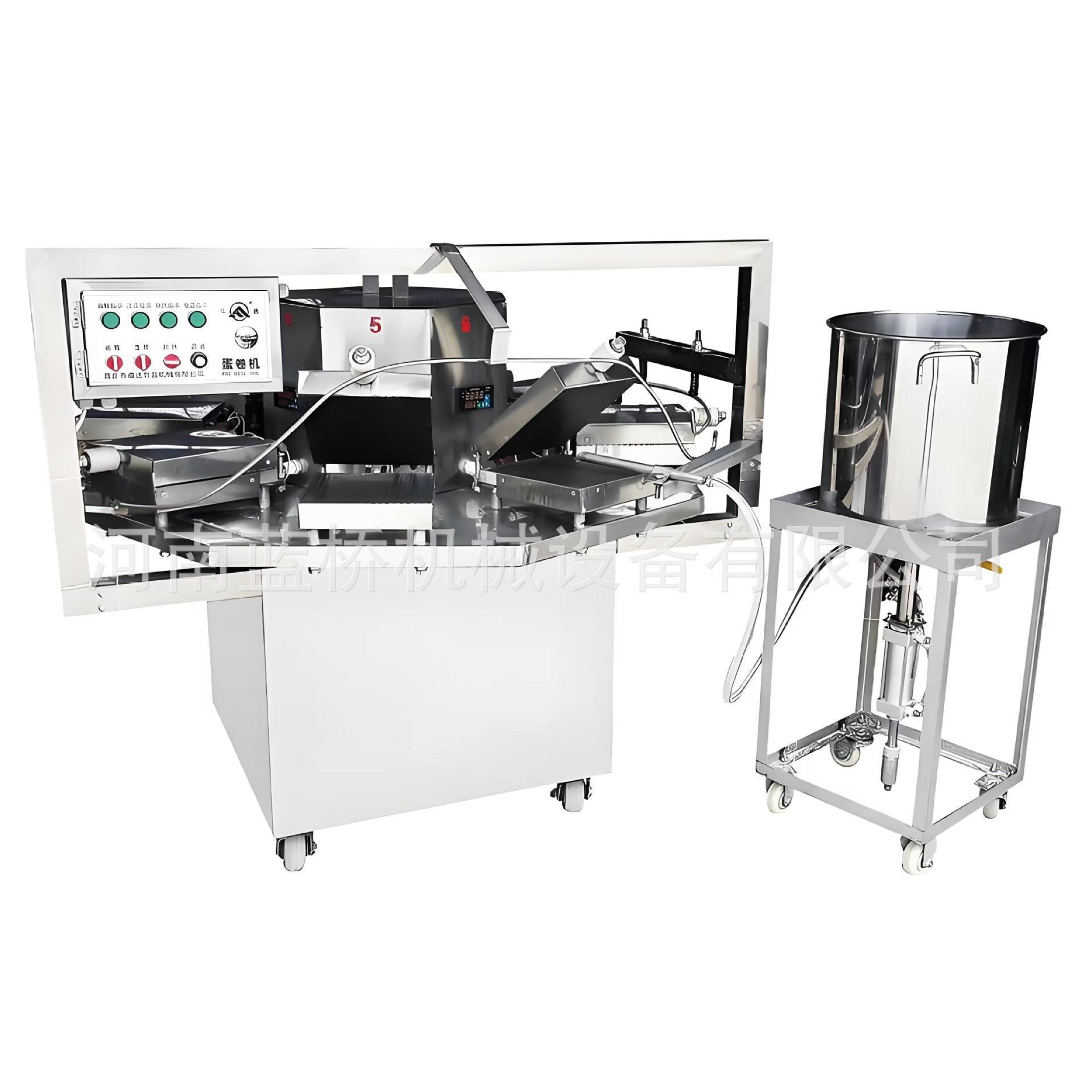 全自动蛋卷机全自动仿手工多模蛋卷机自动蛋卷机转盘式自动注浆