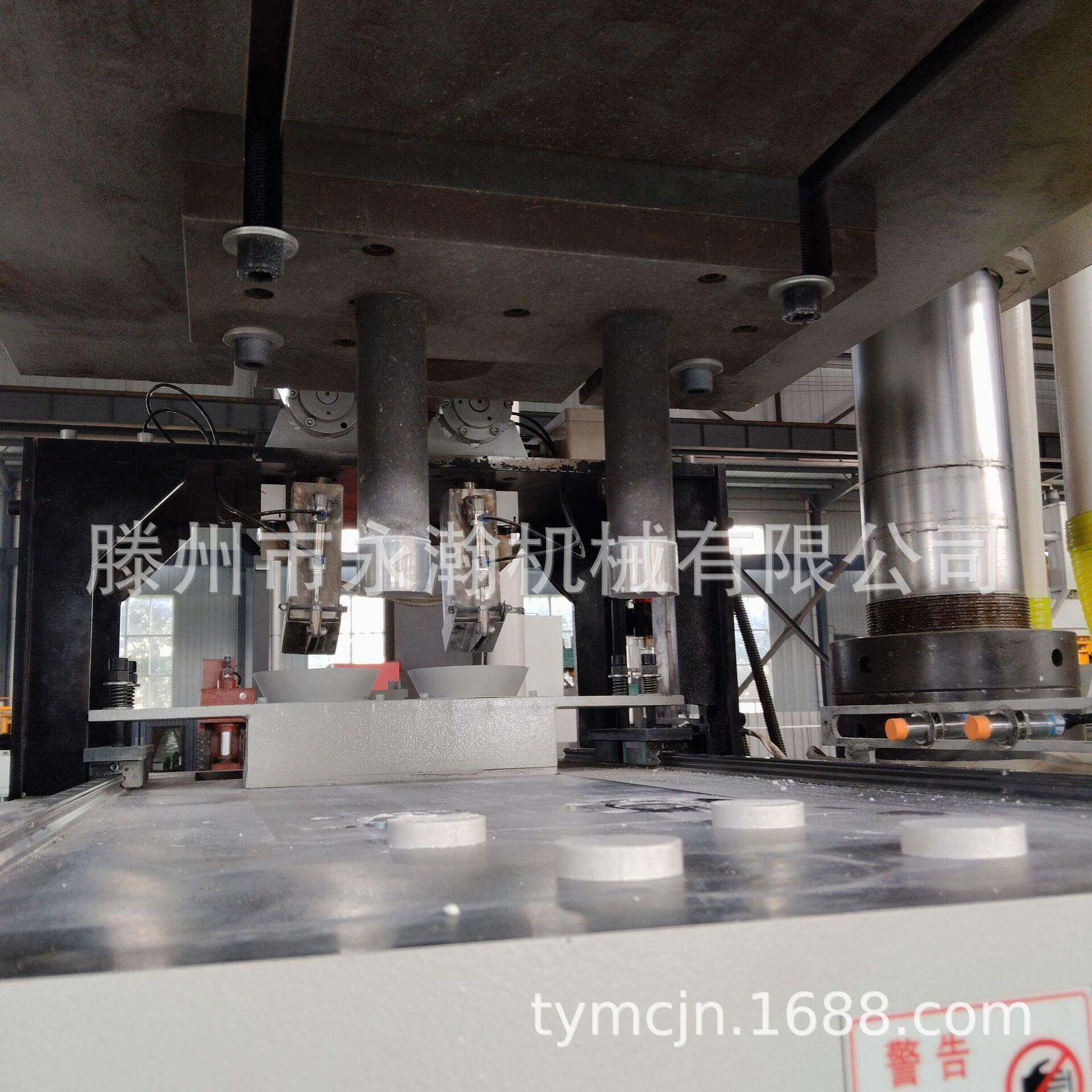 500T自动称重氮化硼陶瓷粉末成型液压机四柱油压机400吨伺服整机