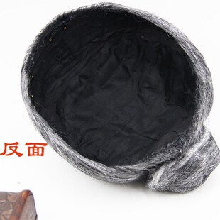 古装假发老太太假发李奶奶头套话剧演出假发老太婆花白发戏剧头饰