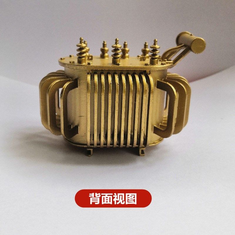 7/9金色塑料款油浸电力变压器模型摆件玩具车载办公送客户礼物