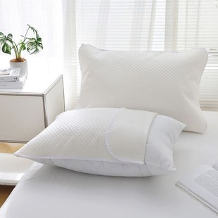 男士防头油枕巾男生枕头巾秋冬一对装纯色防螨抗菌单人防滑绑带