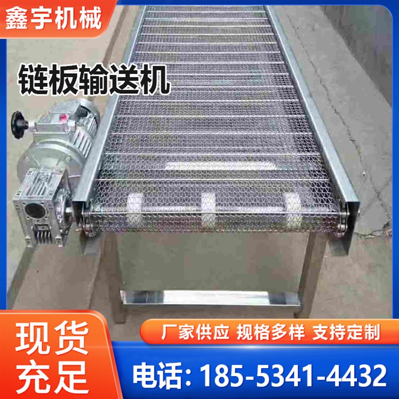 链板输送机品清洗烘干流水线输送设备30P4不锈钢板链提升机