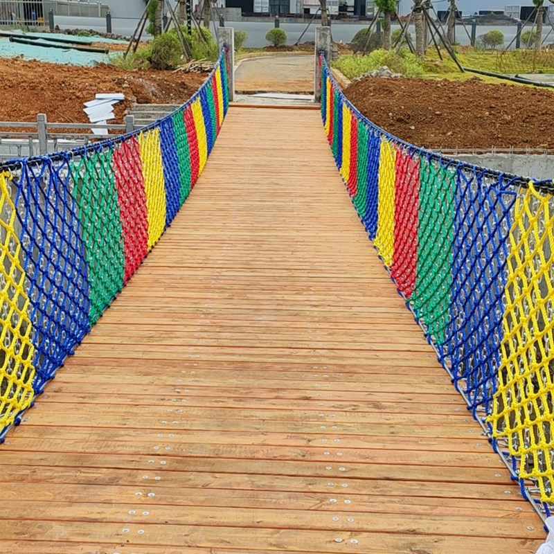 户外景区木桥吊桥水上吊桥景观桥电缆桥吊桥玻璃桥游乐设Z备生产