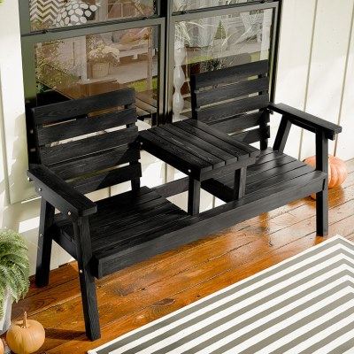 公园椅户外长椅防腐木桌椅庭院花园露天室外双人实木休闲靠背椅子,住宅家具,公园椅,淘宝优惠券,粉丝福利购,淘宝优惠卷