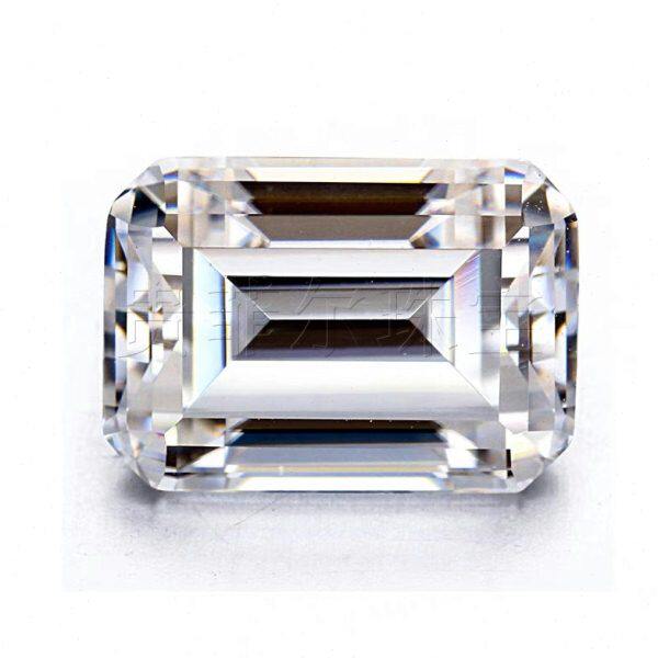 祖母绿形  莫桑石裸石  长方 八角  可代镶嵌戒指 吊坠 耳钉