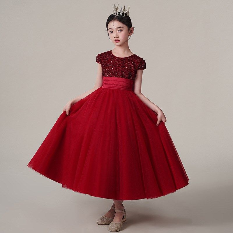 女童礼服轻奢小众高端儿童洋气公主裙唱歌演出服女在逃公主蓬蓬裙