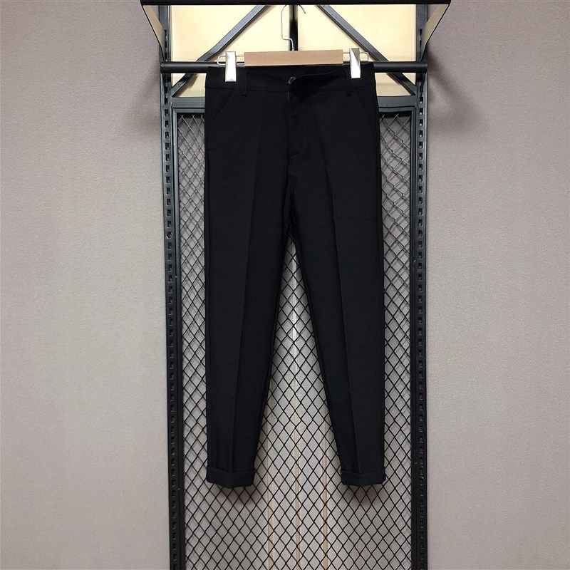 春秋季新款小西裤男九分裤子潮流修身小脚休闲长裤韩版百搭西装裤,男装,西裤,淘宝优惠券,粉丝福利购,淘宝优惠卷