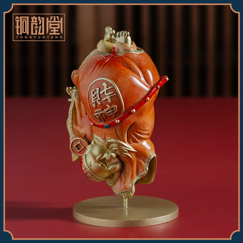 铜财神到摆件五路财神爷像乔迁新居开业礼品客厅办公桌面工位好物,家居饰品,国学摆件,淘宝优惠券,粉丝福利购,淘宝优惠卷