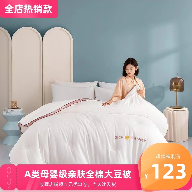 高端全棉刺绣立体大豆纤维被子冬被春秋被棉被空调被子加厚保暖被,床上用品,棉花被,淘宝优惠券,粉丝福利购,淘宝优惠卷