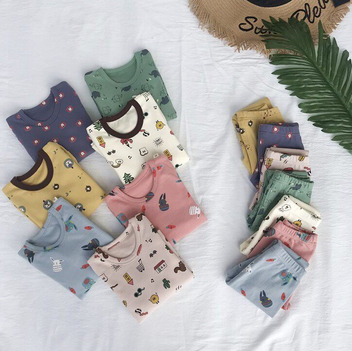 儿童睡衣女宝宝秋冬纯棉男童小孩秋衣秋裤长袖婴儿保暖家居服套装