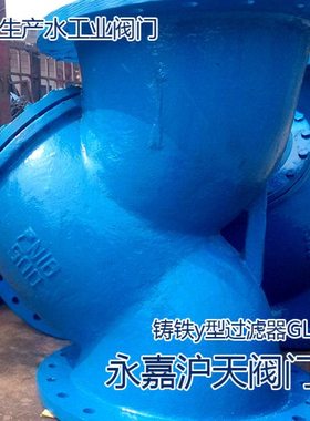 厂家供应铸铁y型过滤器GL41H-10  DN65法兰过滤器_铸铁过滤器