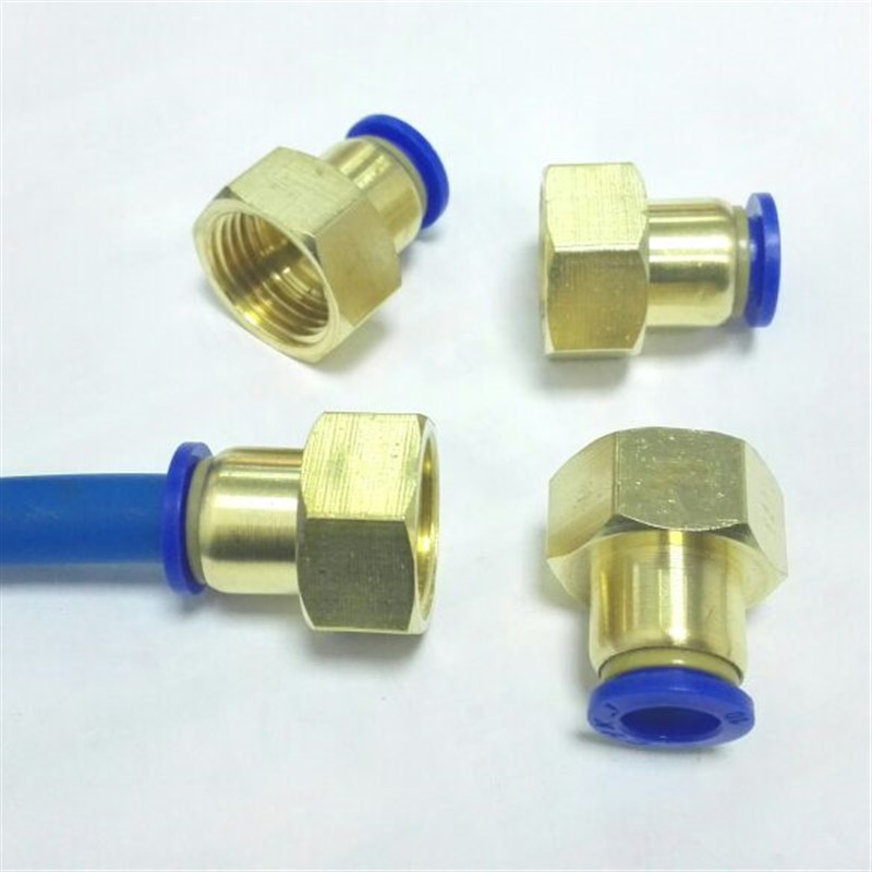 内牙G1/2 又称四分 DN15  一C边接外径10mm气管 内螺纹快插接头