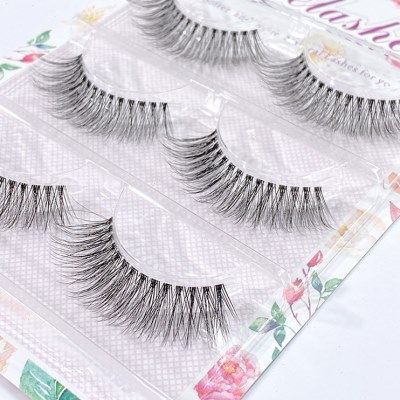 网红浓密长款3d假睫毛软梗细欧美眼妆模特影楼透明梗仿貂毛新娘妆