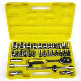 套筒扳手 32PC机修套筒工具组合 威特力32件1 2吋铬钒钢套筒组套