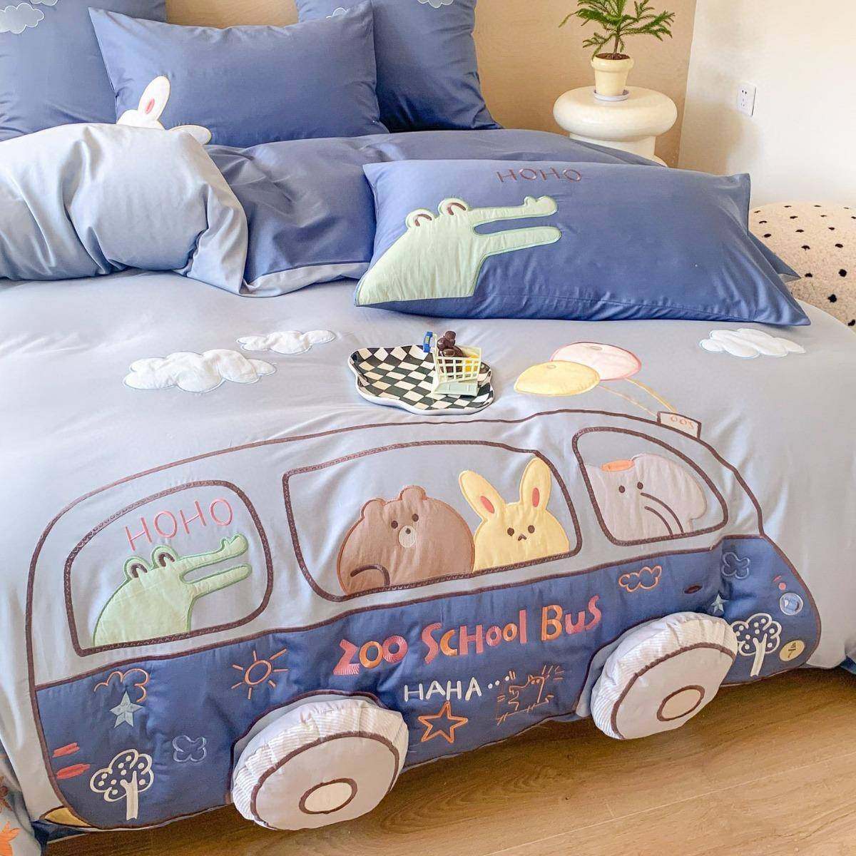 卡通儿童男孩床品100支全棉长绒棉四件套纯棉卡通刺绣被套床单,自行车/骑行装备/零配件,更多零件/配件,淘宝优惠券,粉丝福利购,淘宝优惠卷