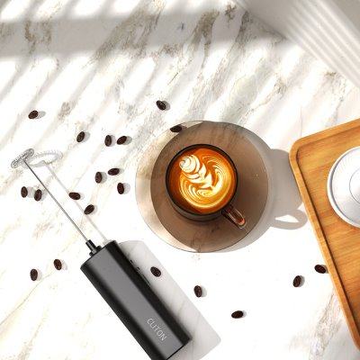 电动打奶泡器咖啡打泡器家用迷你奶泡机牛奶搅拌器手持无线打发器