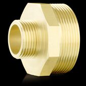 1寸x2寸全铜2寸转1寸外丝二寸变一寸外牙异径水管铜接头配件管件