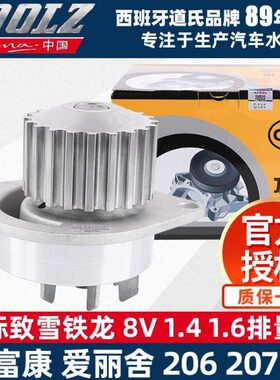 道氏适配东风标致206标志207 C2富康爱丽舍8V 1.4 1.6水泵总成