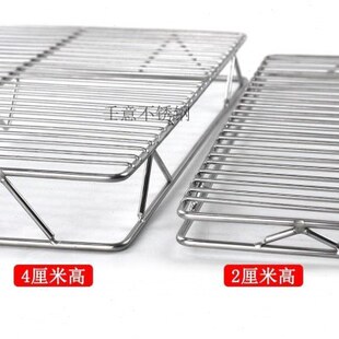 猪肉架子不锈钢摆肉架卖猪肉网架专用铁篦子加高定制放垫网片厂家