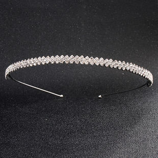 日韩超闪水钻发饰儿童甜美百搭细发箍女童小仙女气质头箍高档头饰