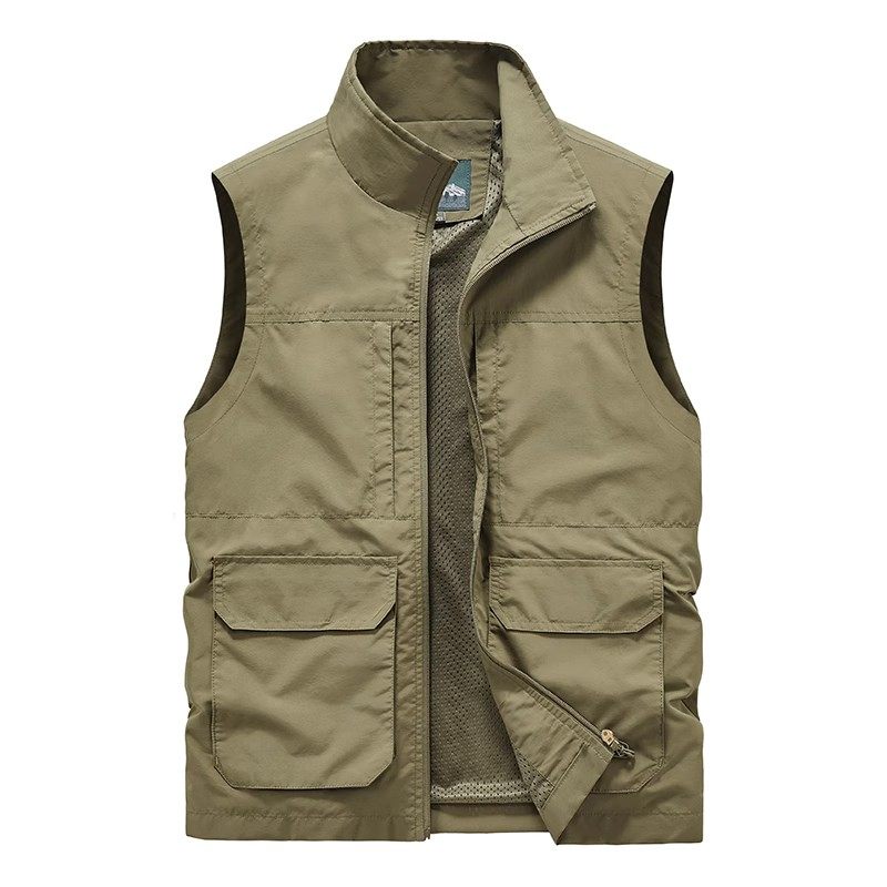 店主推荐!多口袋速干透气薄款工装马甲男春秋款户外休闲坎肩背心,男装,常规马甲,淘宝优惠券,粉丝福利购,淘宝优惠卷