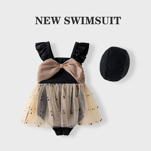 6新款 儿童泳衣女童1 8岁宝宝可爱纱裙游泳衣3小女孩速干洋气泳装