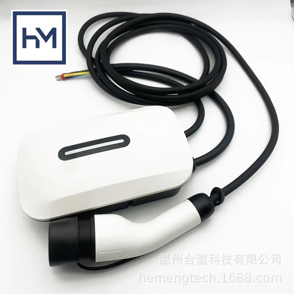 7kw欧标插头4.5线RFID卡带显示新能源汽车充电桩
