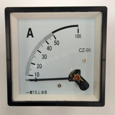 CZ-96 50A 交流指针电流表 电流电压表 面板表