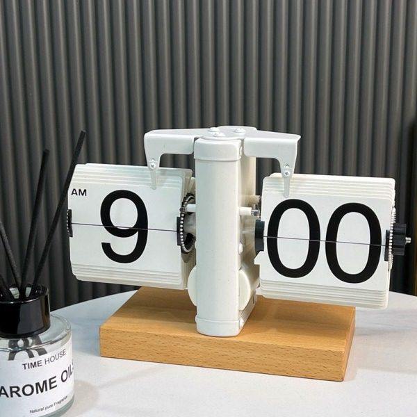 创意自动翻页时钟客厅复古欧式机械电视柜酒柜装饰品摆件家居座钟,家居饰品,立钟/落地钟,淘宝优惠券,粉丝福利购,淘宝优惠卷