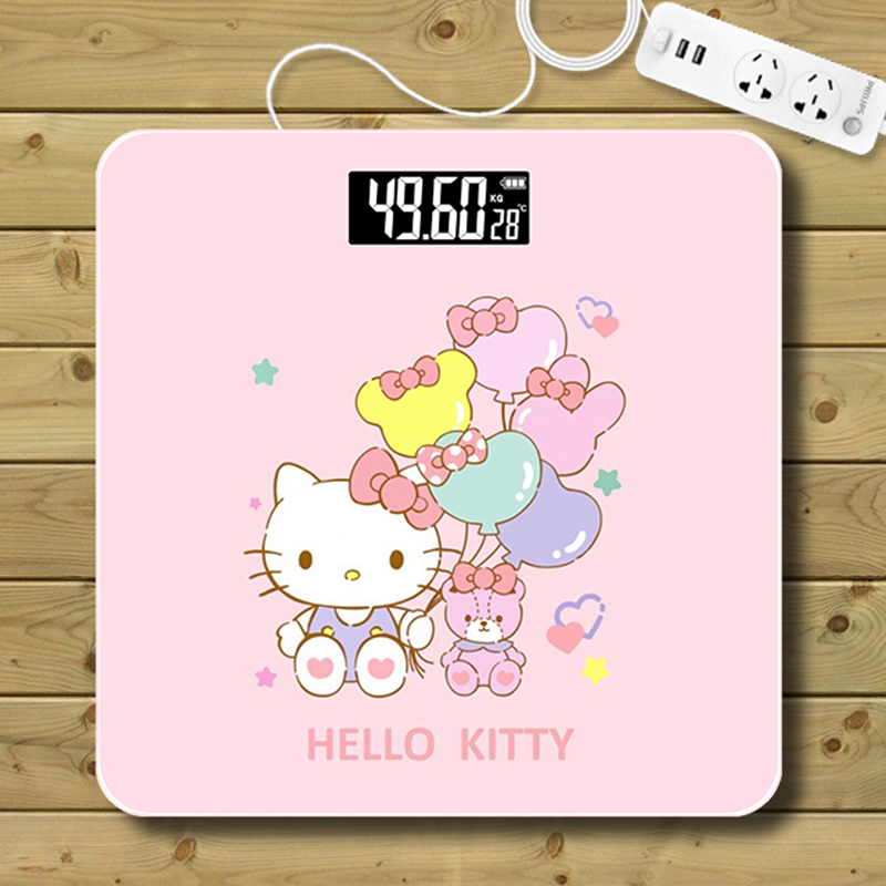 精准 平板电子秤 体重称磅重秤 充C电数字 电池小型智能家用便携