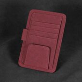 汽车遮阳板收纳多功能车载车内眼镜夹架卡片收纳袋卡包票据证件夹