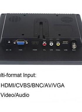 8寸HDMI高清显示器BNC高清监视器VGA电脑萤幕AV显示器IPS全视角