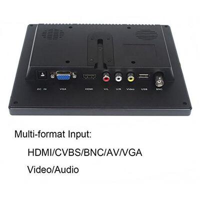 8寸HDMI高清显示器BNC高清监视器VGA电脑萤幕AV显示器IPS全视角