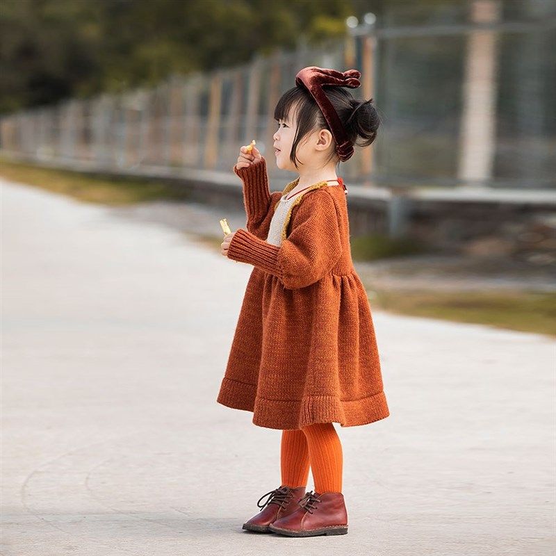 小蜜糖童装女童洋装春秋长版加厚裙子洋派儿童宝宝羊毛针织长裙,童装/婴儿装/亲子装,连衣裙,淘宝优惠券,粉丝福利购,淘宝优惠卷