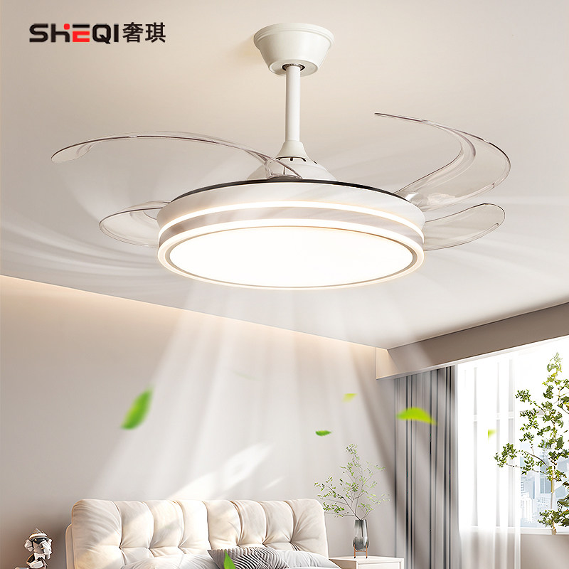 风扇吸顶吊灯客厅卧室简约吊扇灯奶油风饭厅饭厅大气家用一体吊灯,家装灯饰光源,风扇灯,淘宝优惠券,粉丝福利购,淘宝优惠卷