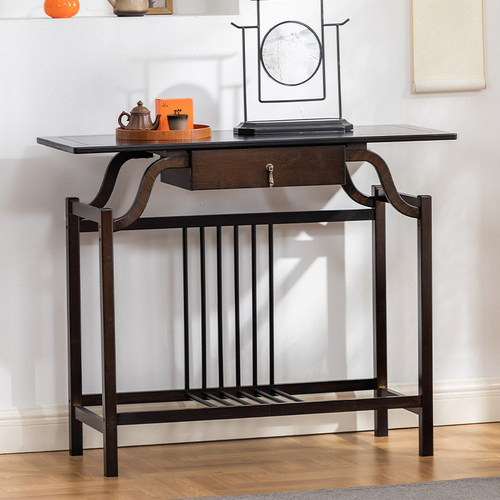 新中式玄关桌玄关柜入户靠墙玄关台条案简约现代长条供桌条几桌子