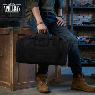 AprilBay户外战术手提包斜挎旅行包大容量登机托运包健身军迷包