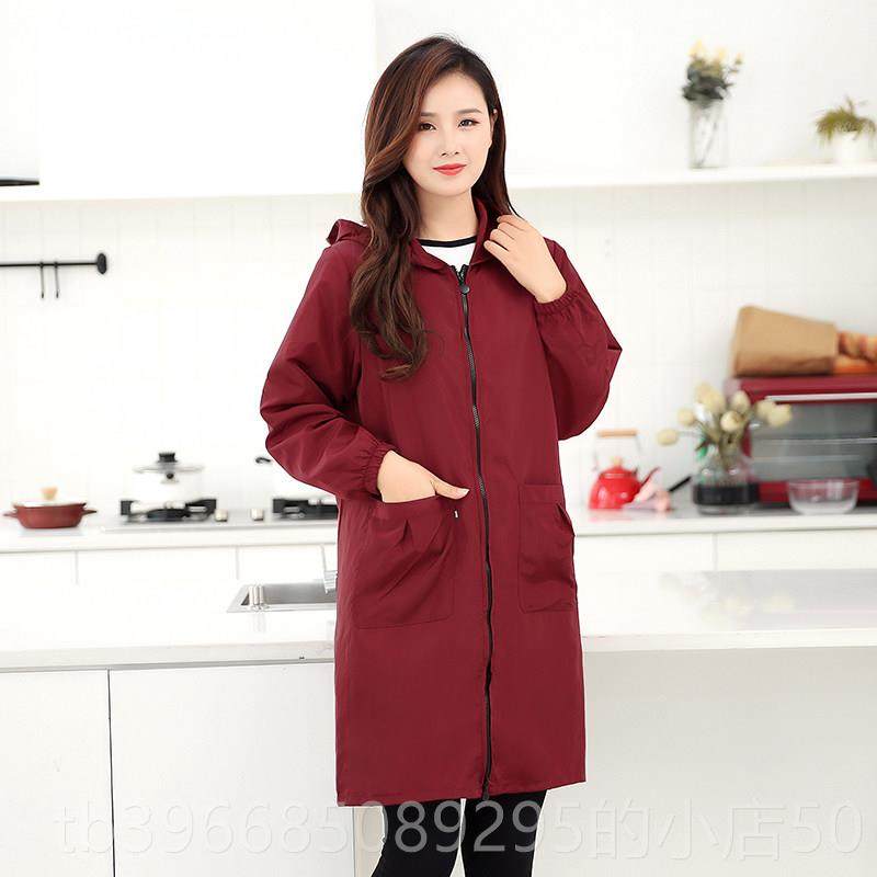 高档加长加衣绒裙罩大人家用厨房做饭时尚女防防水油加围厚工作服,家庭/个人清洁工具,围裙,淘宝优惠券,粉丝福利购,淘宝优惠卷