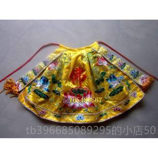 高档像披风 佛袍 佛衣观音菩萨莲花刺披绣风 竹荷花披风衣神佛衣3