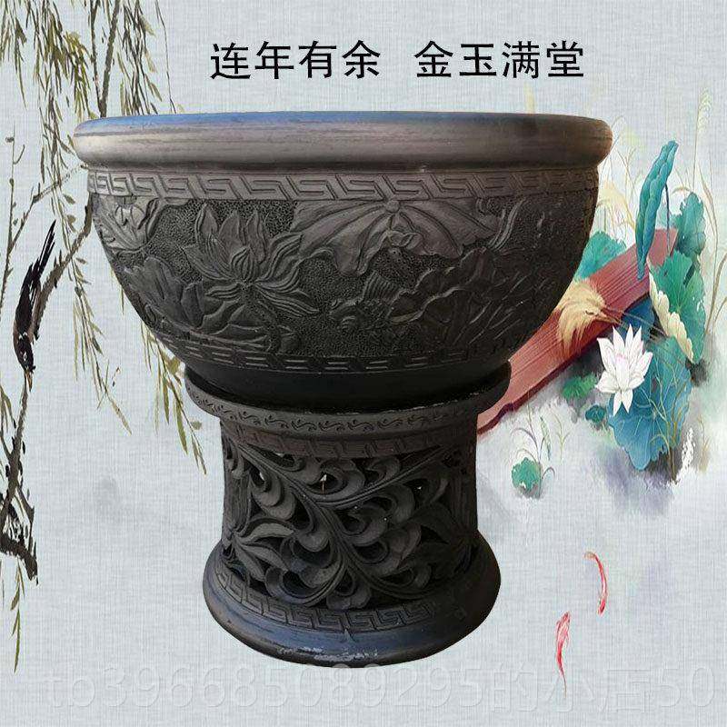 高档土素面老花瓦盆瓦缸瓦鱼盆金鱼盆陶瓷乌龟睡莲龟陶鳖家用鱼盆,宠物/宠物食品及用品,桌面缸,淘宝优惠券,粉丝福利购,淘宝优惠卷