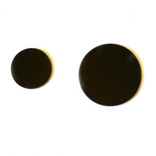 红外镜片红外透射可见吸收玻璃透红外黑玻璃HWB850直径20*2mm