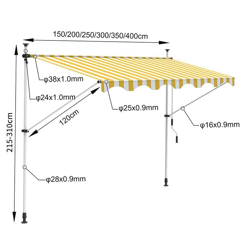 遮阳篷手动可e调折叠伸缩遮阳篷浪漫休闲小资生活阳台庭院家庭遮