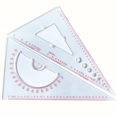 三角板 标图尺 350MxM指挥尺 船用指挥海图三角尺航海