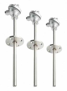 wzpk438 法兰式热电阻 wzpk2-438 pt100 L=8*450mm 0-500℃ DN25