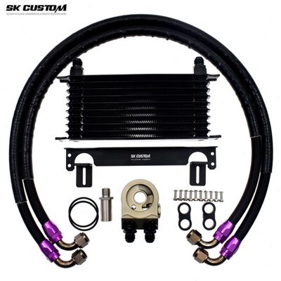 适用斯巴鲁森林人XV傲虎力狮FB20FB25发动机冷却器套件机油散热器