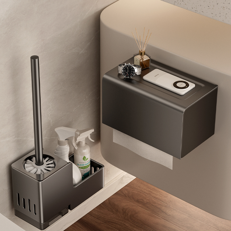 卫生间厕纸盒防水免打孔厕所v纸巾盒卫生纸抽纸卷纸置物架酒店公