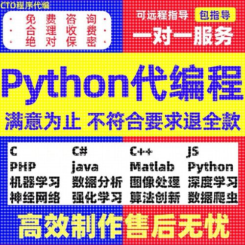 python代编程序机器深度学习代码问题解决指导调试代做作编写接单