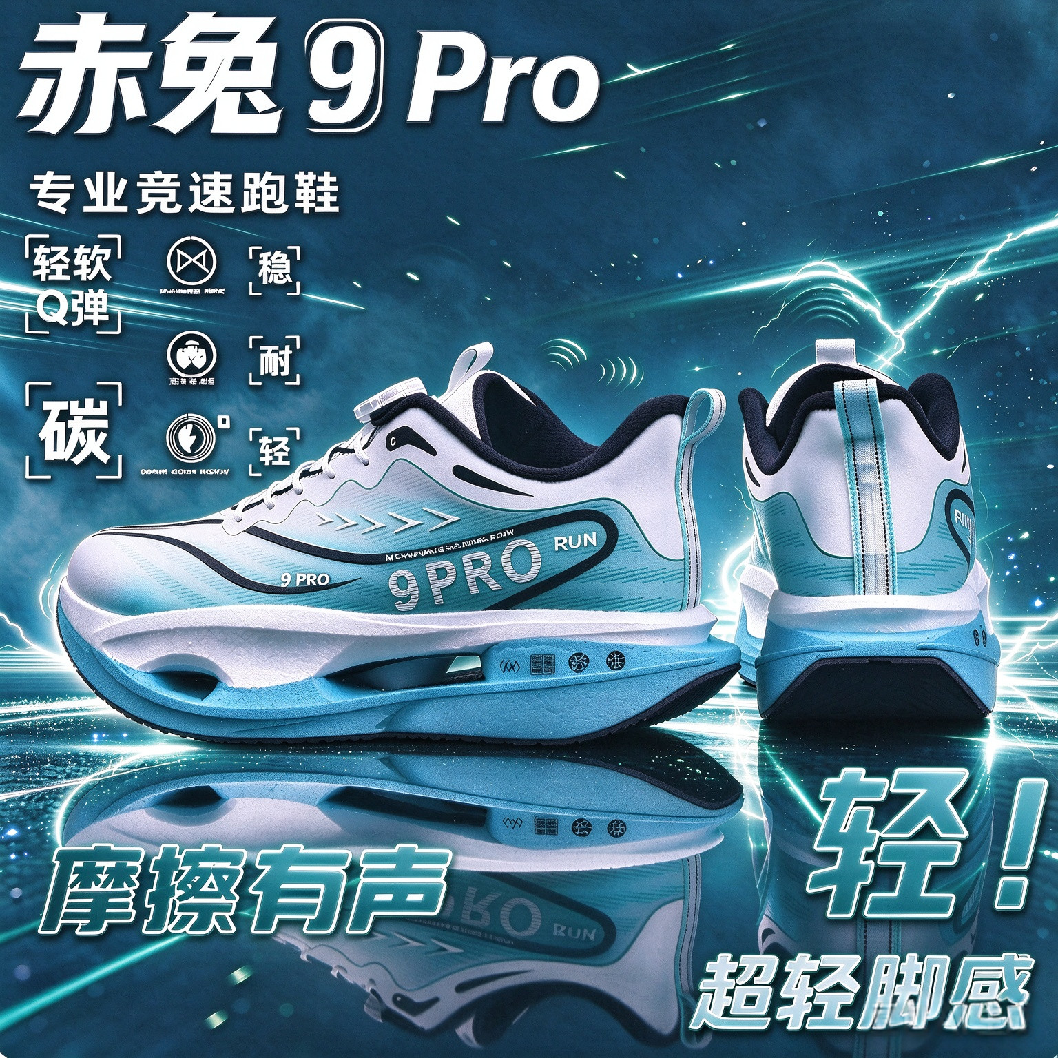 赤兔9pro儿童旋钮加绒保暖运动鞋