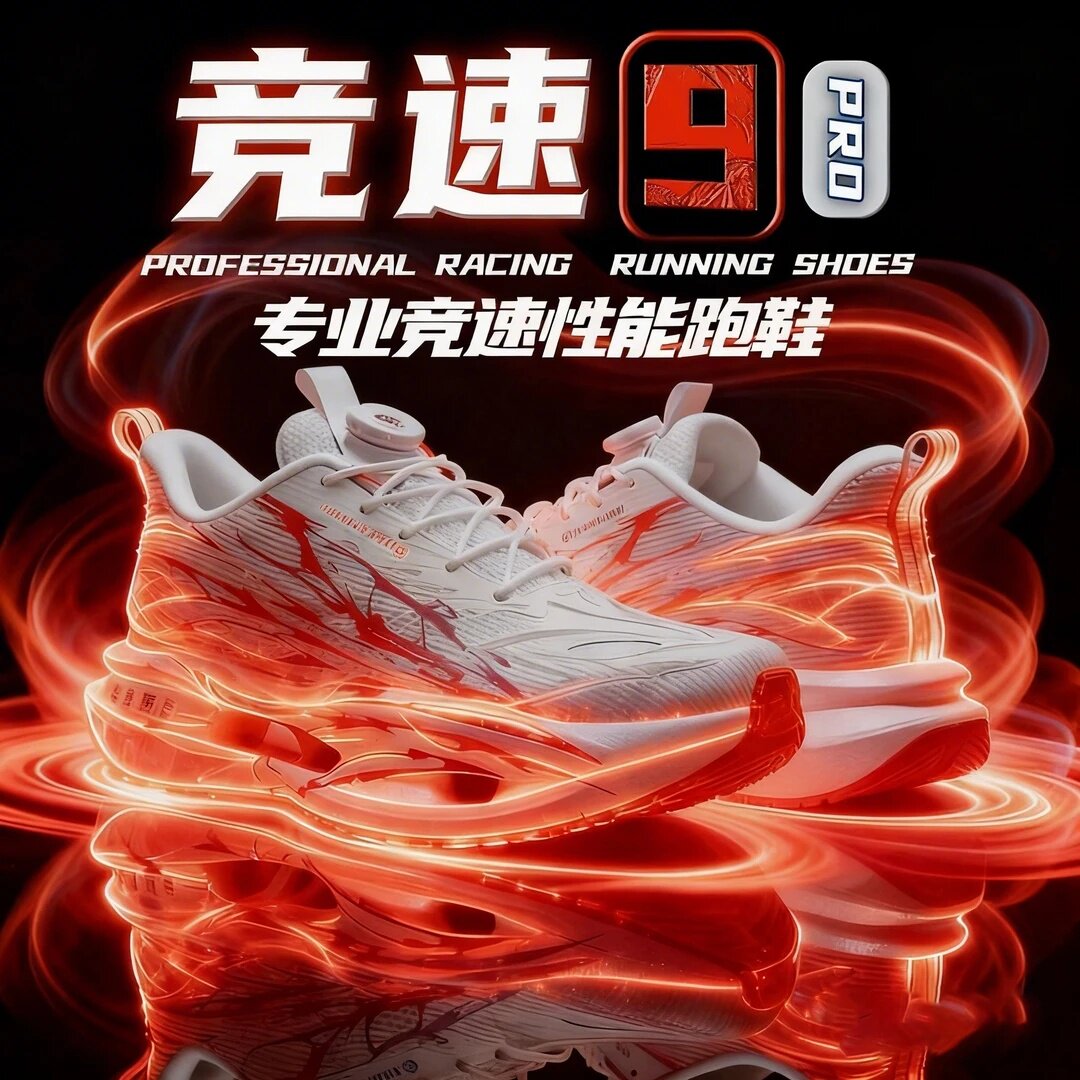 赤兔9pro跑步鞋男童碳板新款竞速跑鞋中小学生减震网面儿童运动鞋