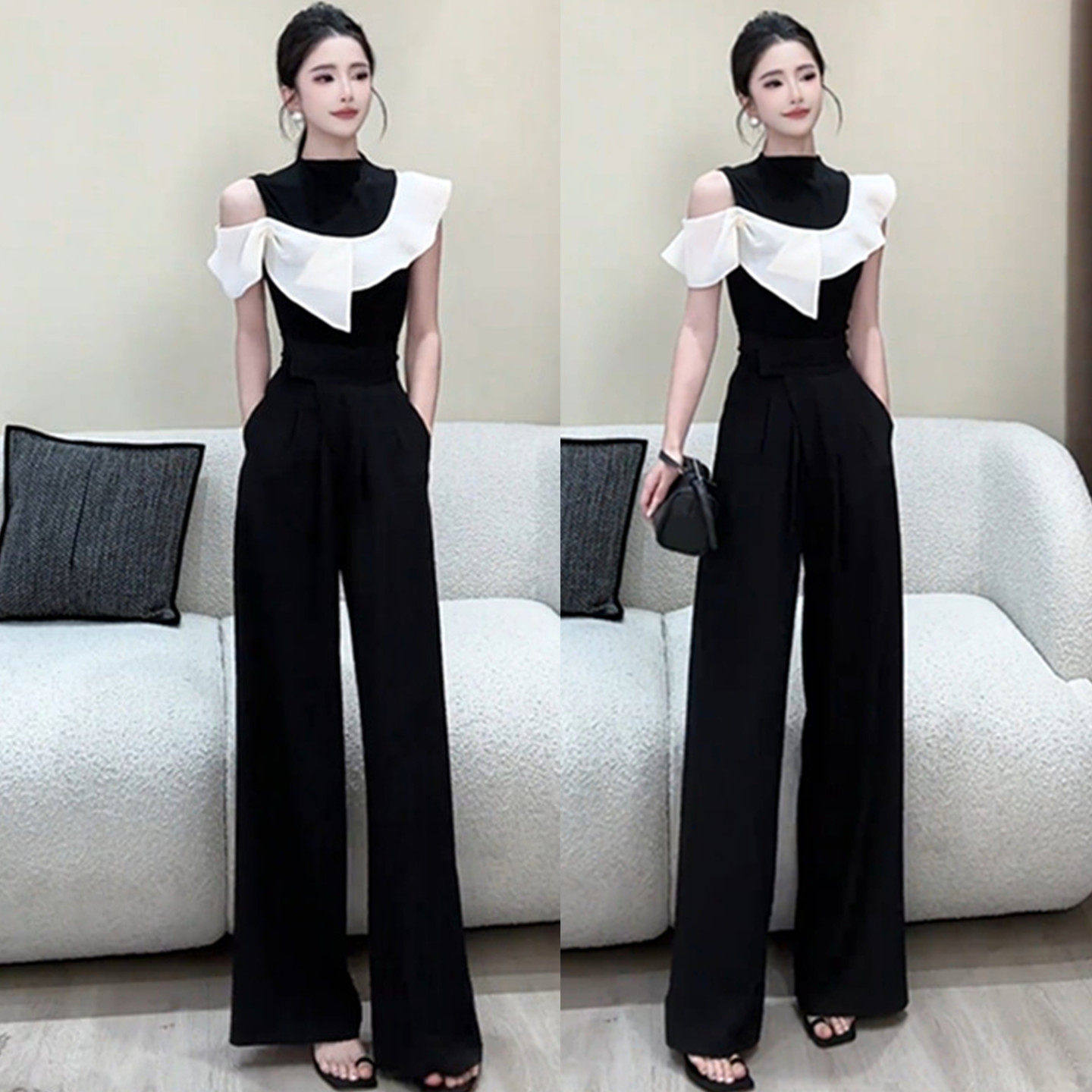 高级感时尚穿搭套装女撞